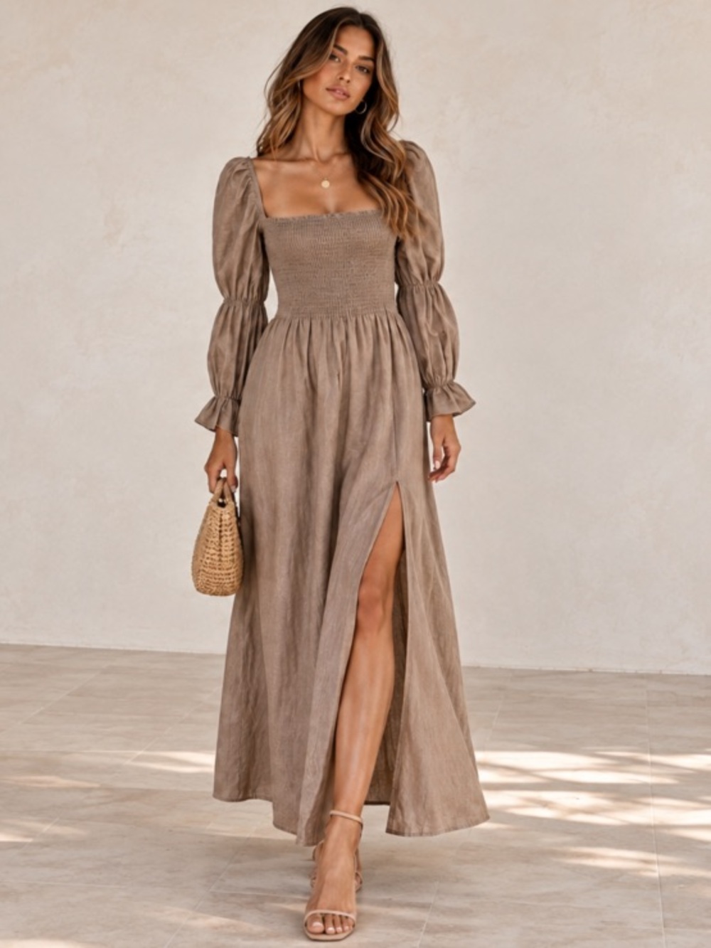 Reformation Hyland Linen Dress